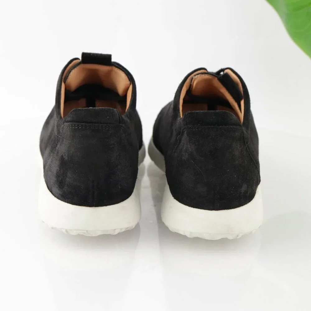 Ganter Womens Gabby Lace Up Shoe Size 10.5 G Black Suede Low Top Comfort Sneaker